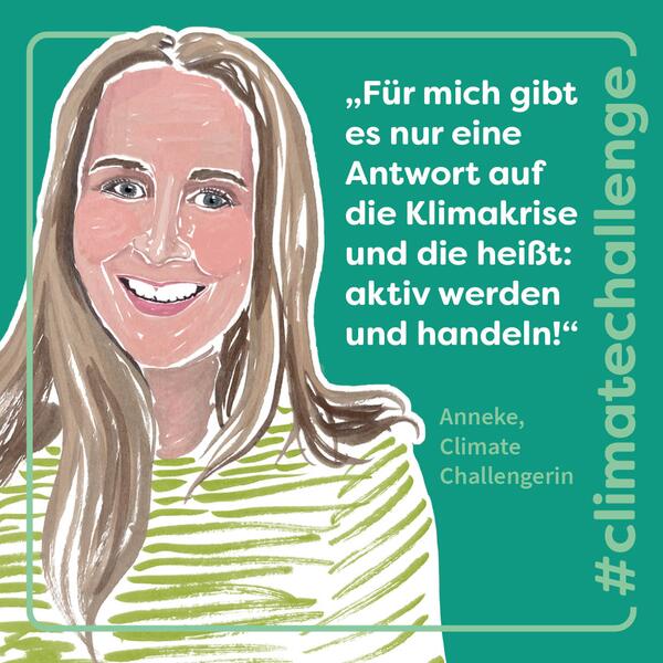 Illustration von Anneke mit einem Zitat von ihr