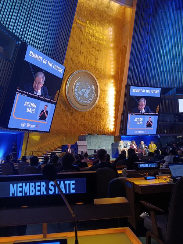 Gesprächsrunde mit Antonio Guterres während des Summits for the Future